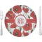 Poppies 10" Glass Lunch / Dinner Plates - Single or Set (Personalized)