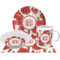 Poppies Dinner Set - 4 Pc (Personalized)