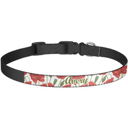 Poppies Dog Collar - Large (Personalized)