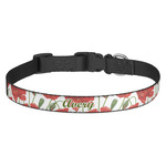 Poppies Dog Collar - Medium (Personalized)