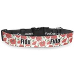 Poppies Deluxe Dog Collar - Double Extra Large (20.5" to 35") (Personalized)