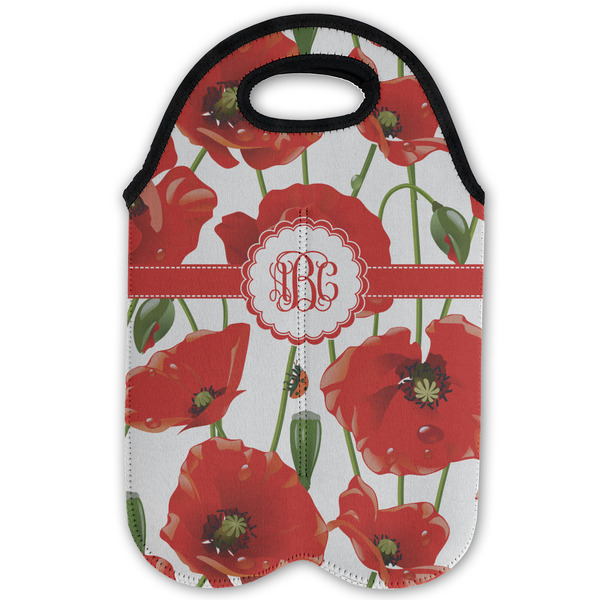 Poppies Double Wine Tote - Flat (new)