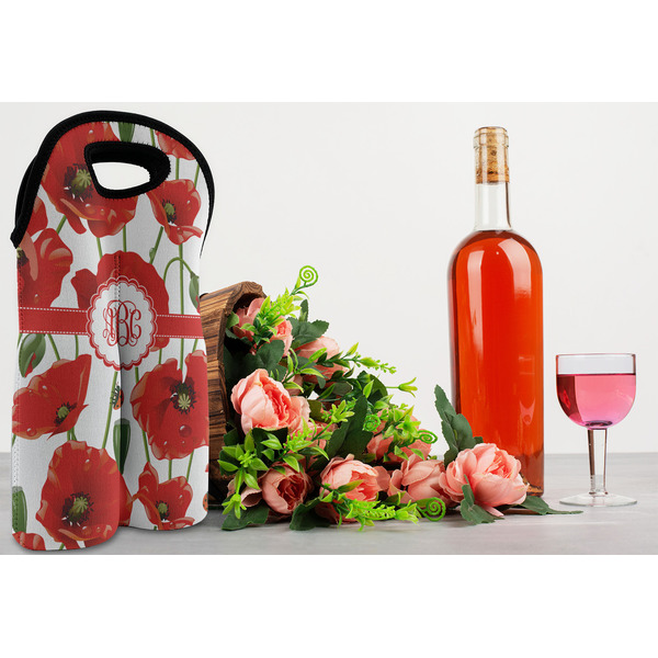 Poppies Double Wine Tote - LIFESTYLE (new)