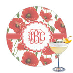 Poppies Printed Drink Topper (Personalized)
