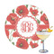 Poppies Printed Drink Topper - 3.25" (Personalized)