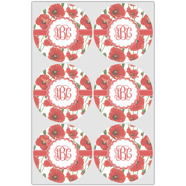 Poppies Drink Topper - XLarge - Set of 6