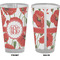 Poppies Pint Glass - Full Color - Front & Back Views