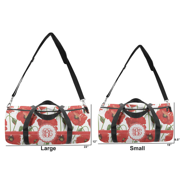 Poppies Duffle Bag Small and Large