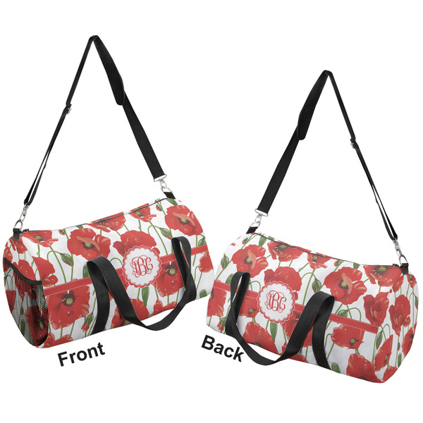 Poppies Duffle bag large front and back sides