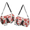 Poppies Duffle bag small front and back sides