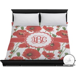 Poppies Duvet Cover - King (Personalized)