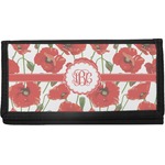 Poppies Canvas Checkbook Cover (Personalized)