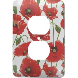 Poppies Electric Outlet Plate (Personalized)