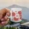 Poppies Espresso Cup - 3oz LIFESTYLE (new hand)