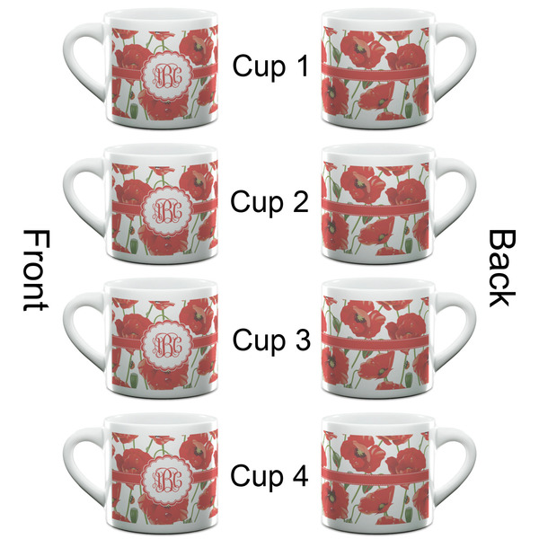 Poppies Espresso Cup - 6oz (Double Shot Set of 4) APPROVAL