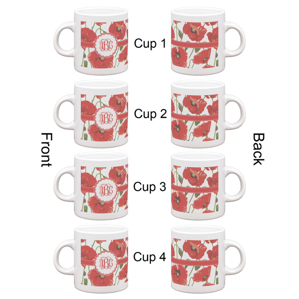 Poppies Espresso Cup Set of 4 - Apvl