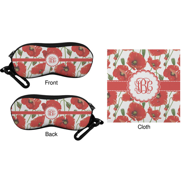 Poppies Eyeglass Case & Cloth (Approval)