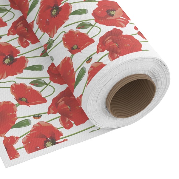 Custom Poppies Fabric by the Yard - Copeland Faux Linen
