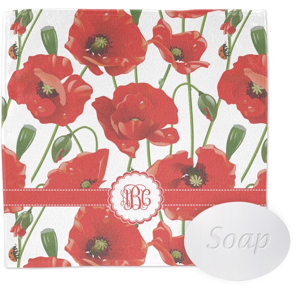 Poppies Wash Cloth with soap