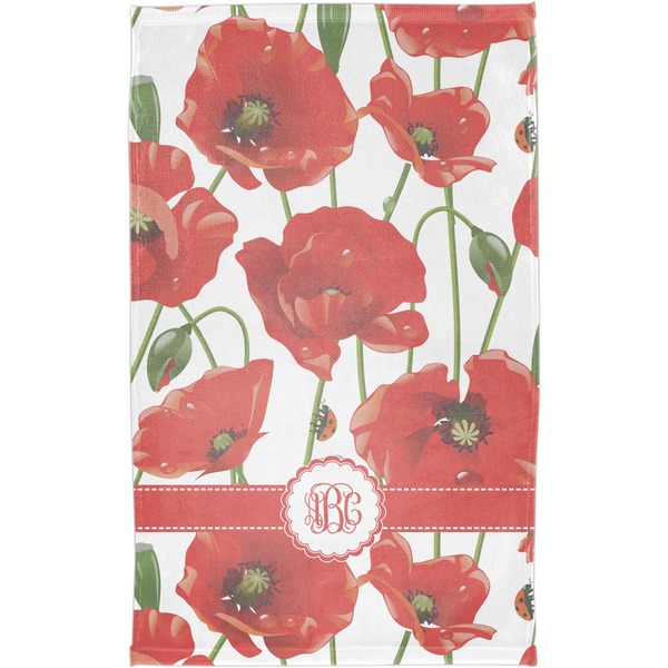 Poppies Finger Tip Towel - Full View