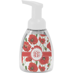 Poppies Foam Soap Bottle - White (Personalized)