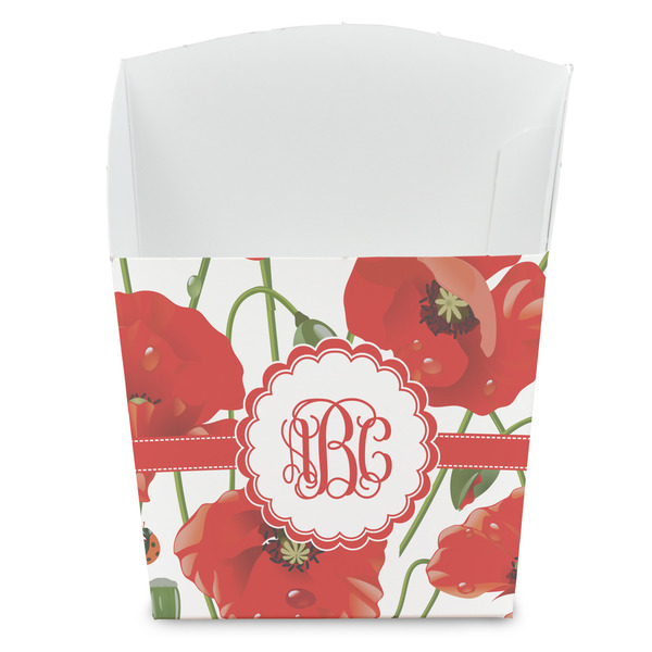 Custom Poppies French Fry Favor Boxes (Personalized)