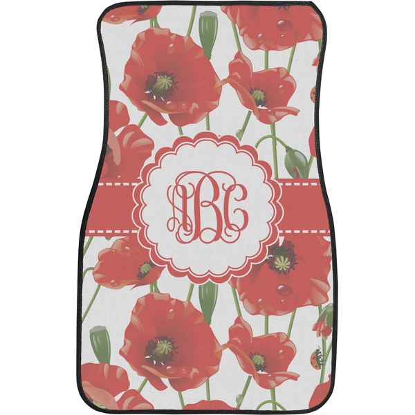 Poppies Front Seat Car Mat