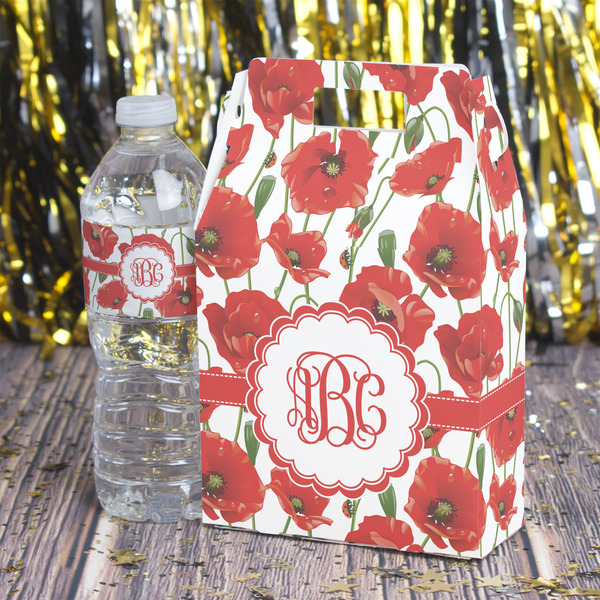 Poppies Gable Favor Box - In Context