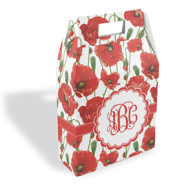 Custom Poppies Gable Favor Box (Personalized)