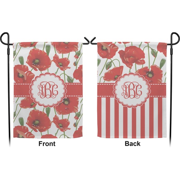 Poppies Garden Flag - Double Sided Front and Back