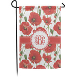 Poppies Small Garden Flag - Single Sided w/ Monograms