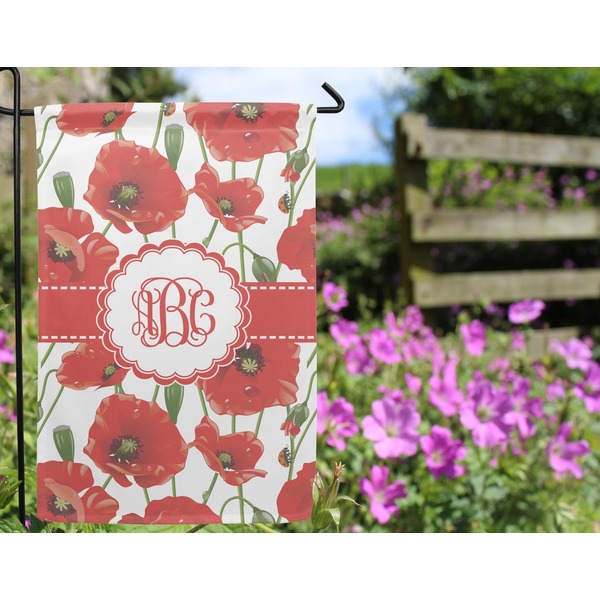 Poppies Garden Flag - Outside In Flowers