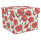 Poppies Gift Box with Lid - Canvas Wrapped - X-Large (Personalized)