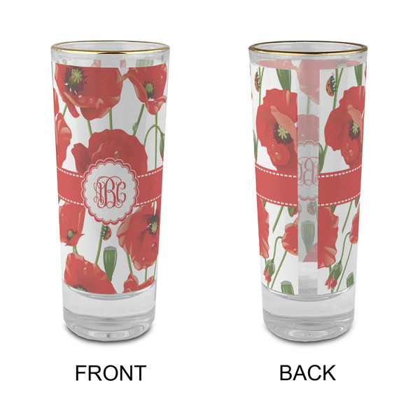 Poppies Glass Shot Glass - 2 oz - Single - APPROVAL