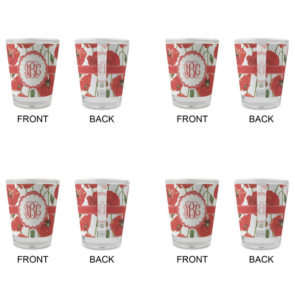 Poppies Glass Shot Glass - Standard - Set of 4 - APPROVAL