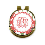 Poppies Golf Ball Marker - Hat Clip - Gold