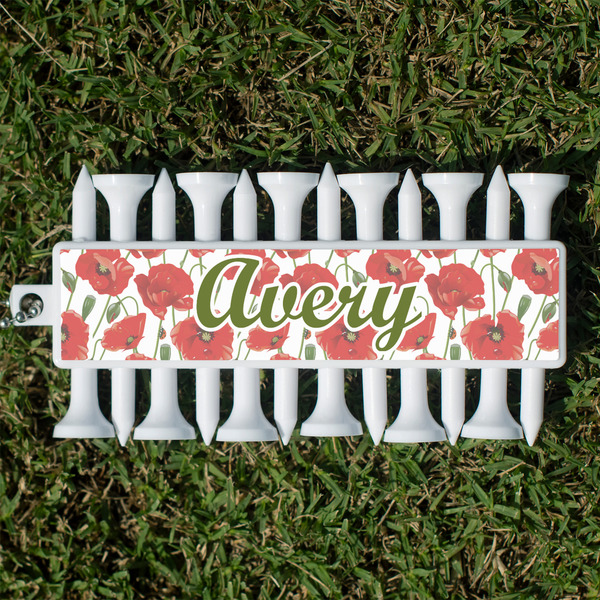 Custom Poppies Golf Tees & Ball Markers Set (Personalized)