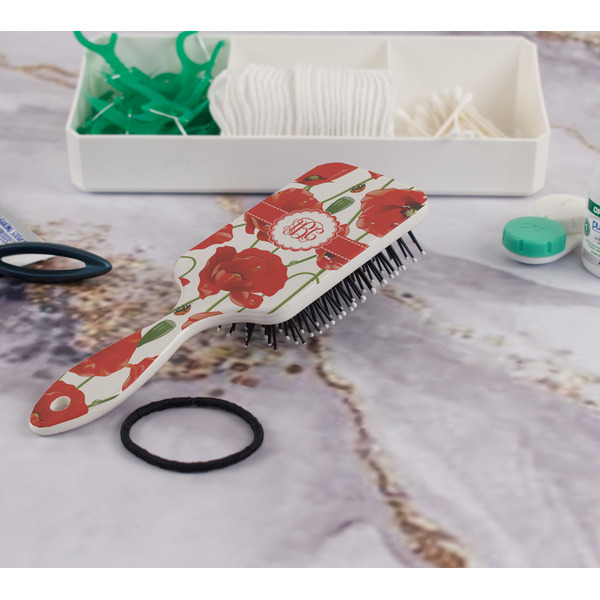 Poppies Hair Brush - In Bathroom