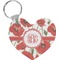 Poppies Heart Keychain (Personalized)