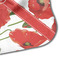 Poppies Hooded Baby Towel- Detail Corner