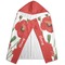 Poppies Hooded Towel - Folded