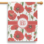 Poppies 28" House Flag (Personalized)