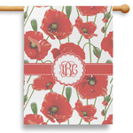 Poppies 28" House Flag - Double Sided (Personalized)