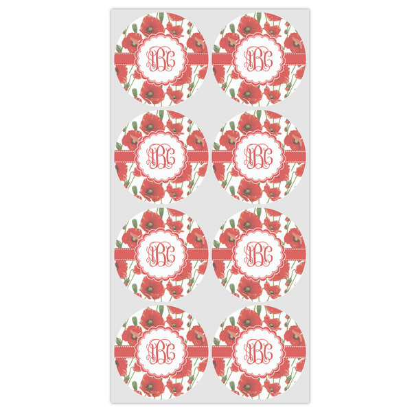 Poppies Icing Circle - Medium - Set of 8