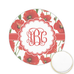 Poppies Printed Cookie Topper - 2.15" (Personalized)