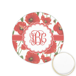 Poppies Printed Cookie Topper - 1.25" (Personalized)