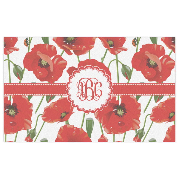 Poppies Indoor / Outdoor Rug - 3'x5' - Front Flat