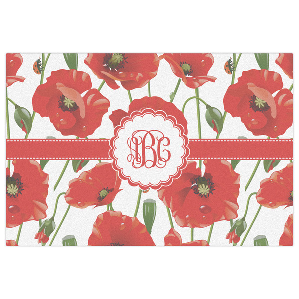 Poppies Indoor / Outdoor Rug - 4'x6' - Front Flat