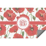 Poppies Indoor / Outdoor Rug - 6'x8' w/ Monogram