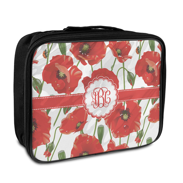 Custom Poppies Insulated Lunch Bag (Personalized)